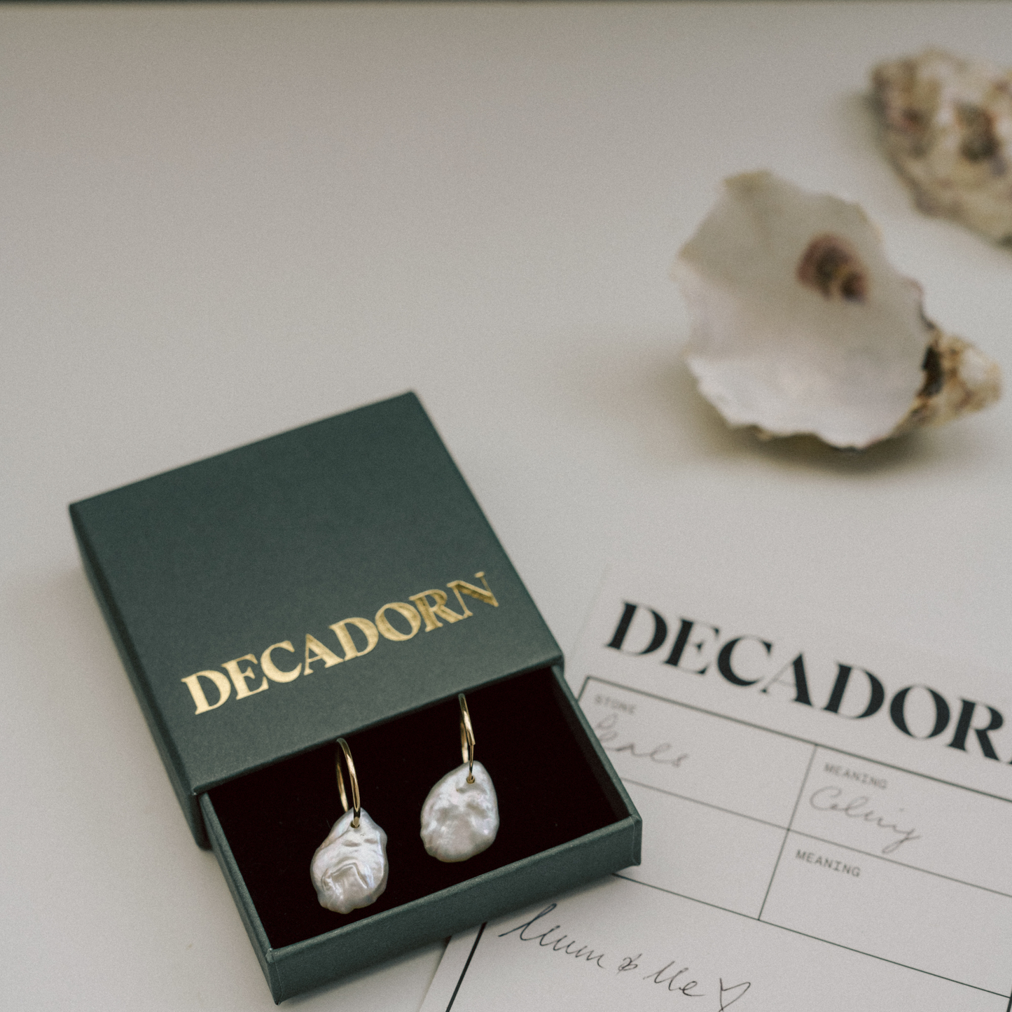 Freshwater Pearl Hoop Earrings (Gold Fill)