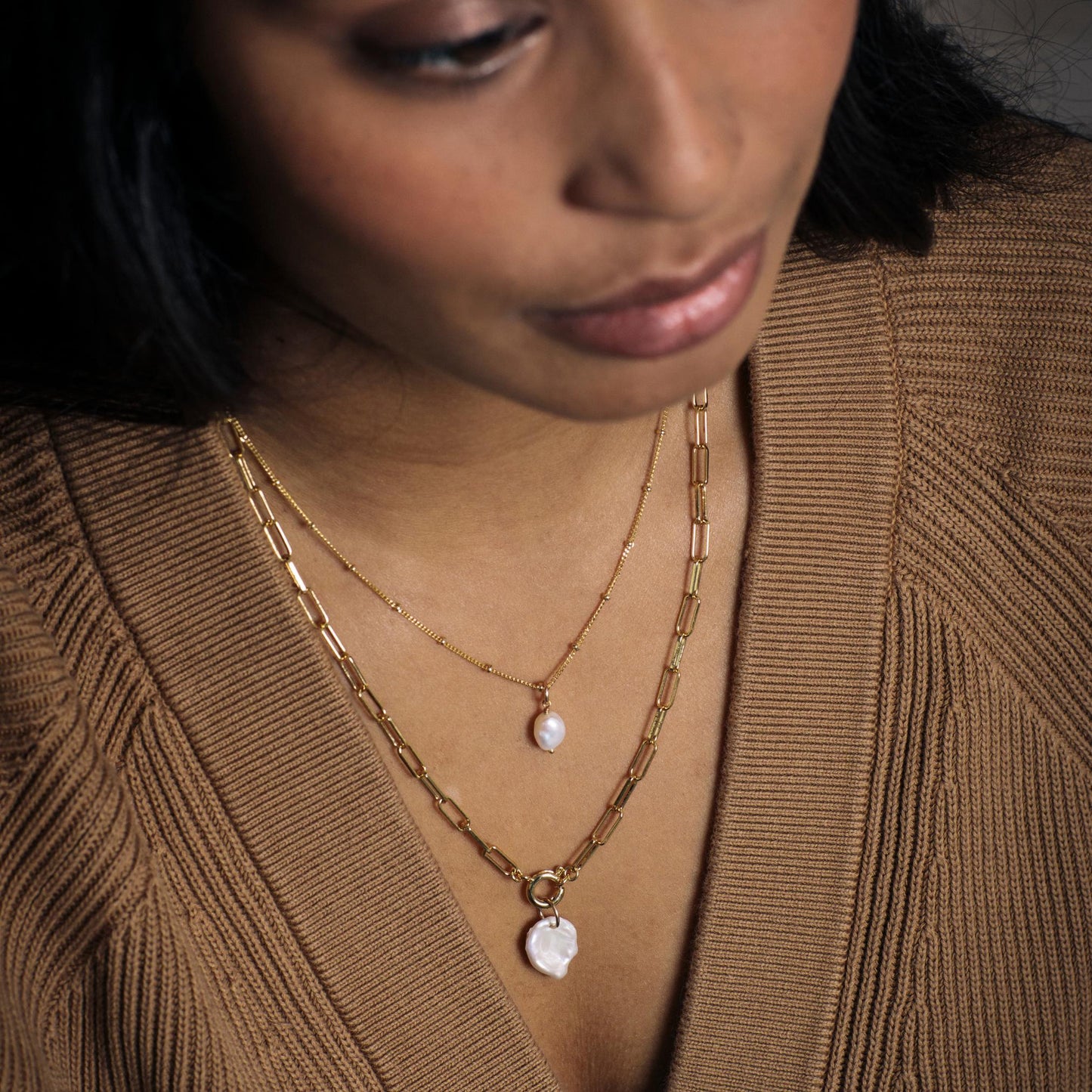 Pearl Necklace | Calm (Gold Plated)