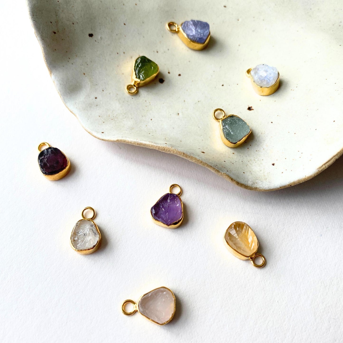 Additional Stone | Carved | Gold Plated