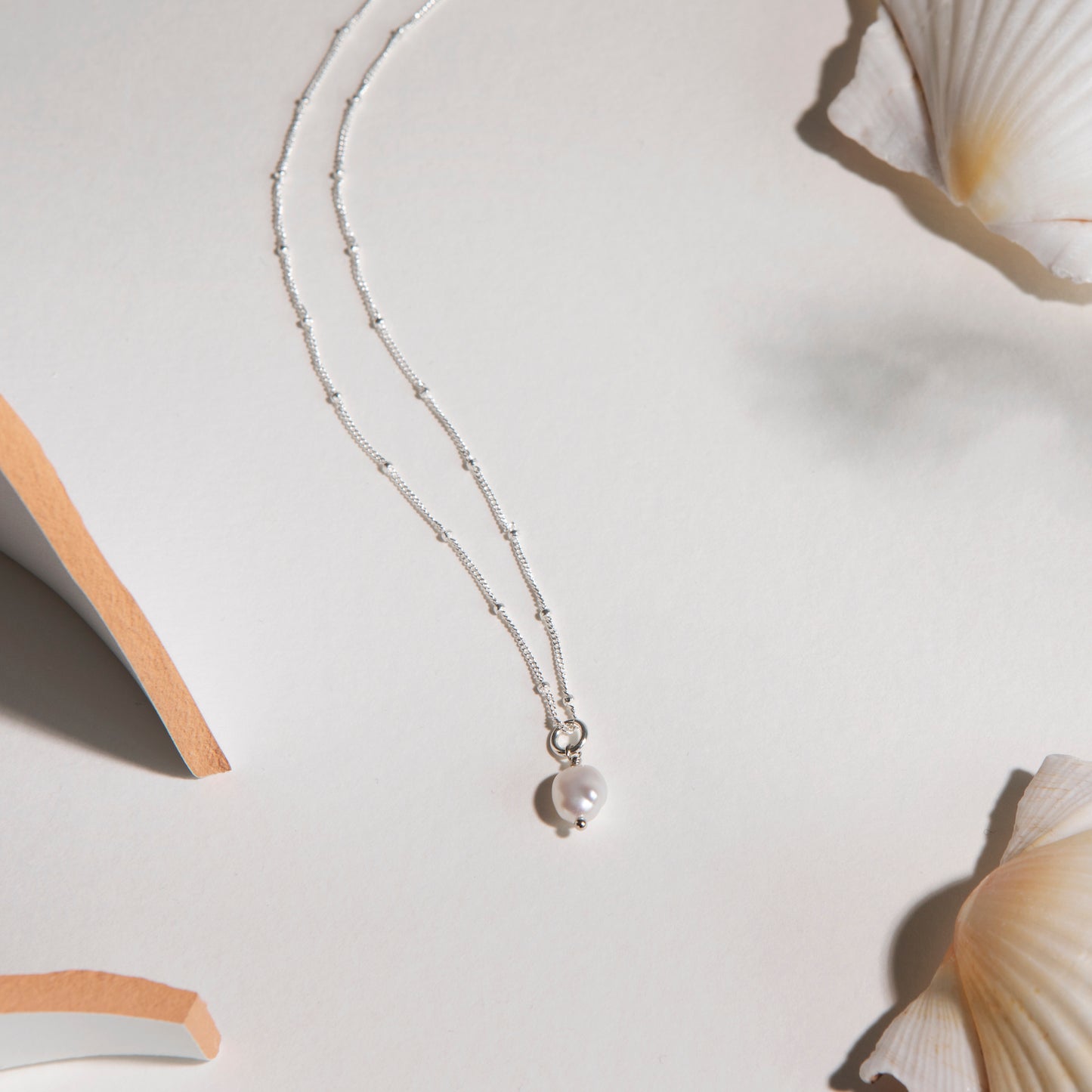 Pearl Necklace | Calm (Silver)