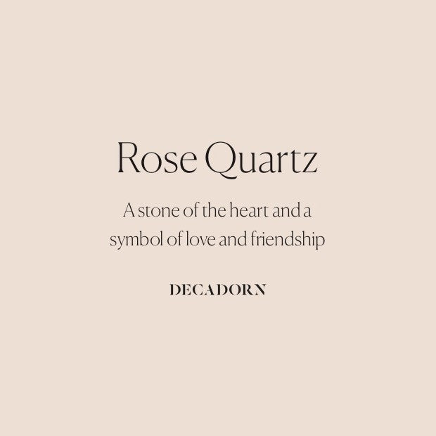 Rose Quartz & Moon Necklace | Love (Silver)