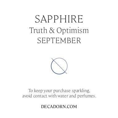 Sapphire Threaded Hoop Earrings | Optimism (Sterling Silver)