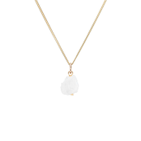 Moonstone Threaded Necklace | Intuition (Gold Plated)
