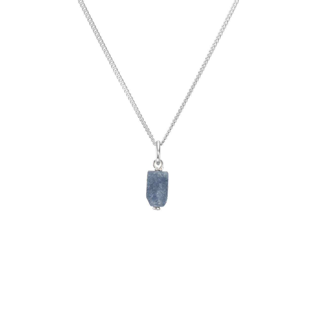 Sapphire Threaded Necklace | Optimism (Sterling Silver)