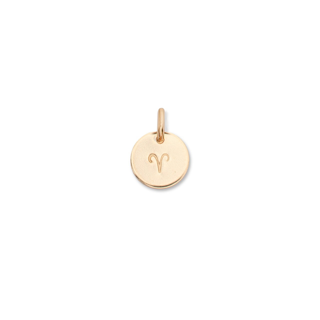 Additional Charm | Personalised Zodiac Sign Disc (Gold Fill)