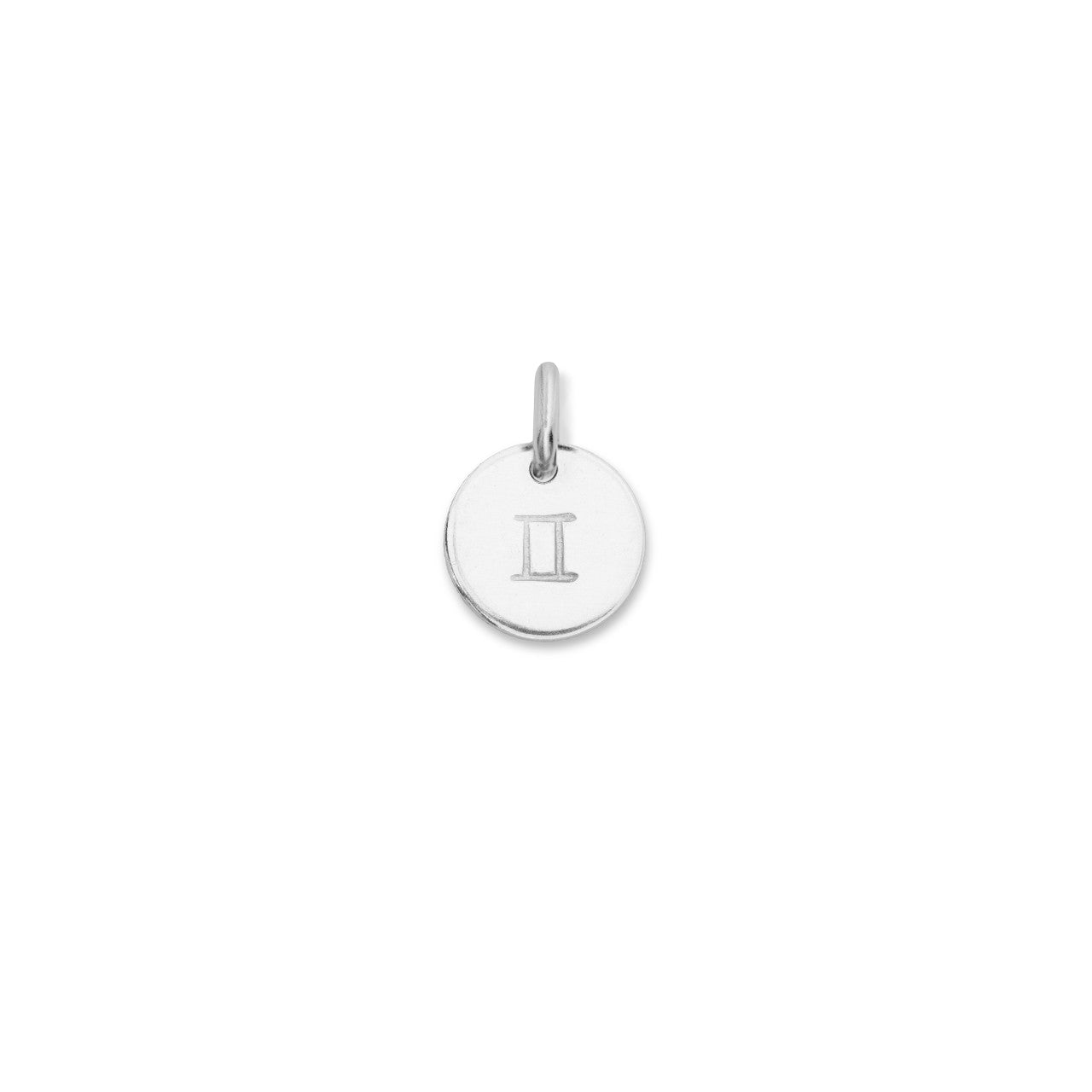 Additional Charm | Personalised Zodiac Sign Disc (Sterling Silver)