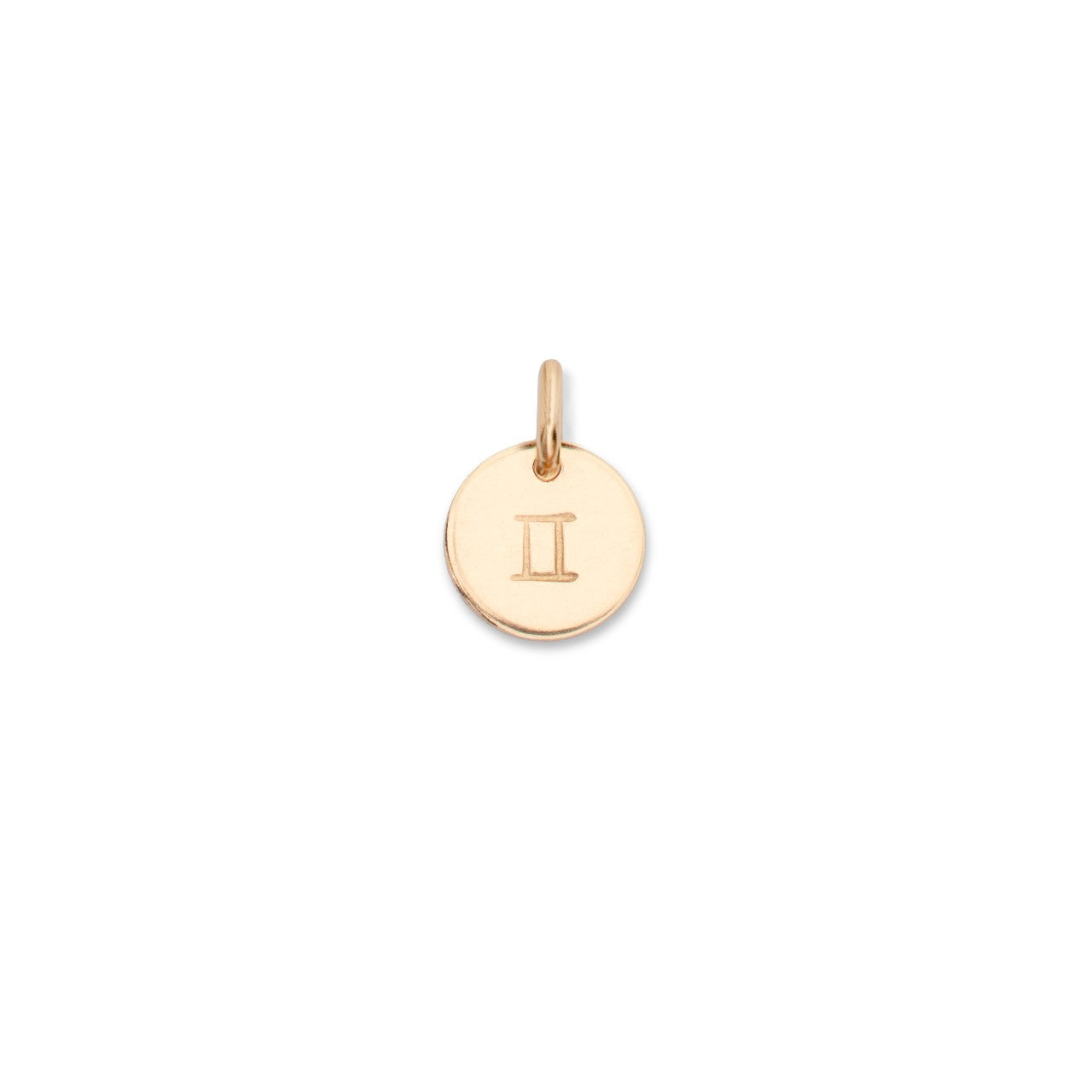 Additional Charm | Personalised Zodiac Sign Disc (Gold Fill)