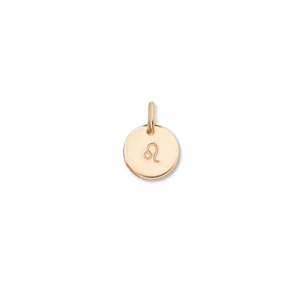 Additional Charm | Personalised Zodiac Sign Disc (Gold Fill)