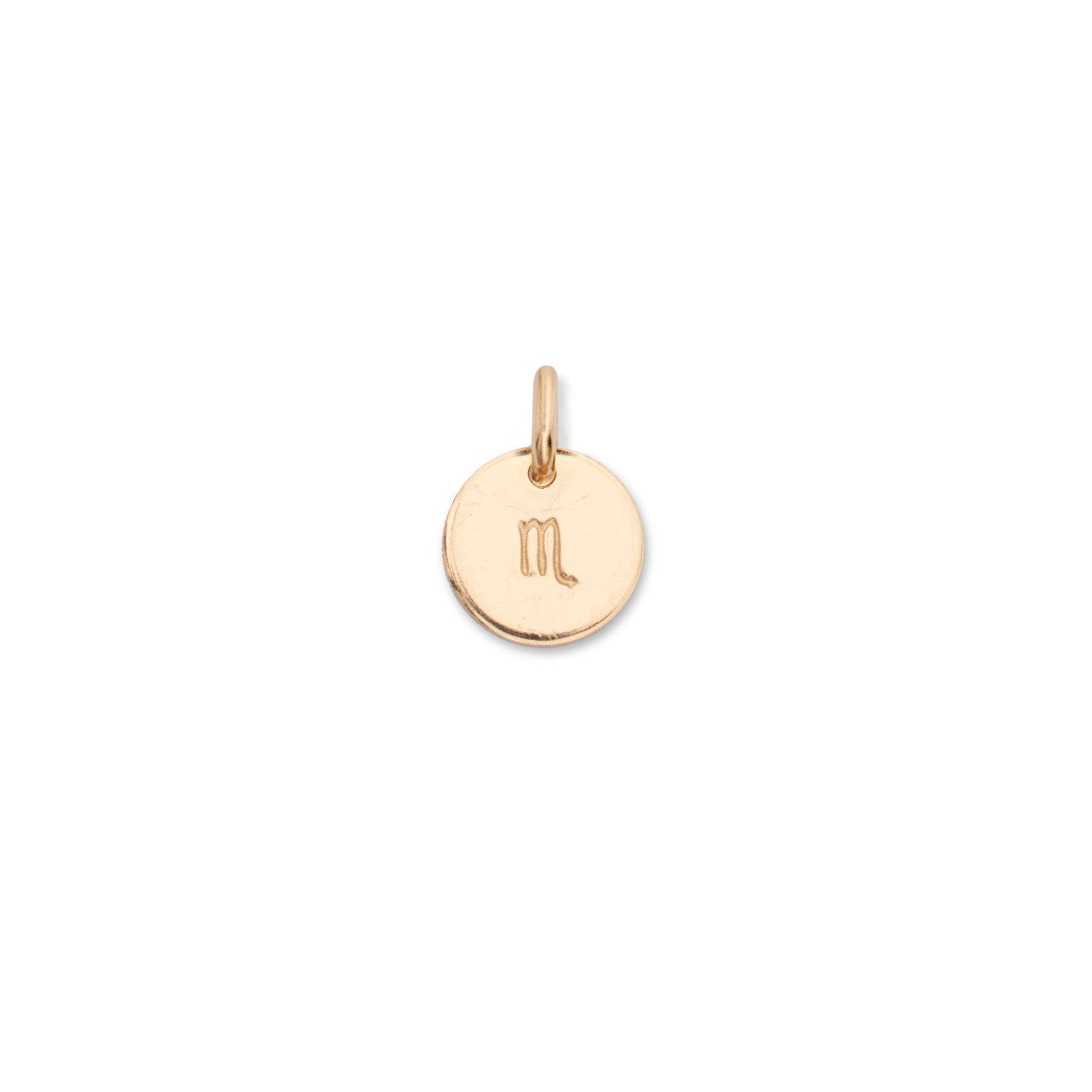 Additional Charm | Personalised Zodiac Sign Disc (Gold Fill)