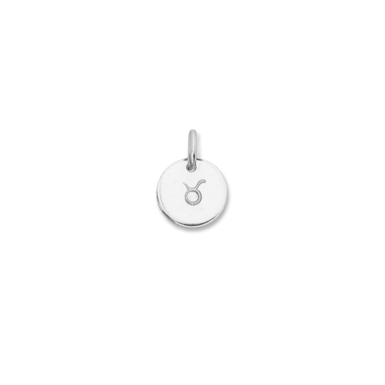 Additional Charm | Personalised Zodiac Sign Disc (Sterling Silver)