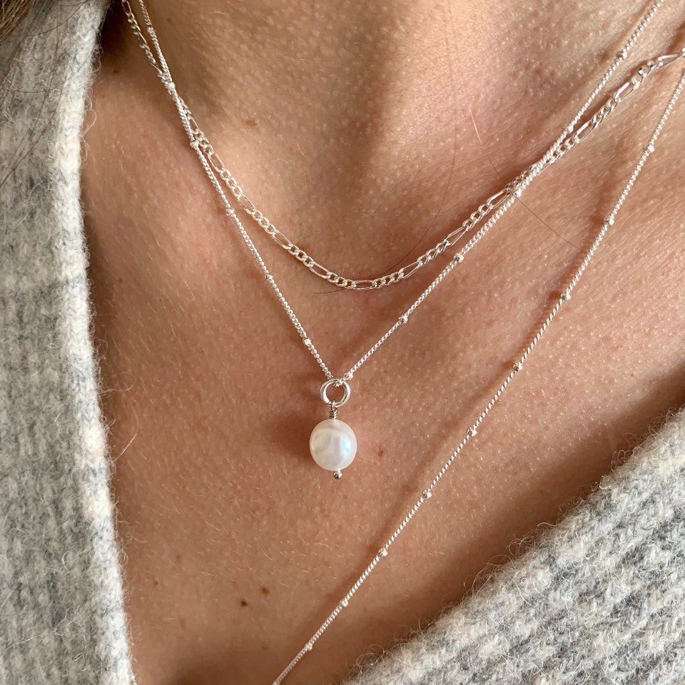Pearl Necklace - Silver - Decadorn