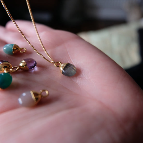 Tiny Stones with Meanings Necklaces