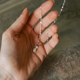 'Mum & Me' Duo Pearl Necklace (Silver)