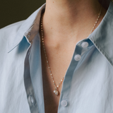 'Mum & Me' Duo Pearl Necklace (Silver)