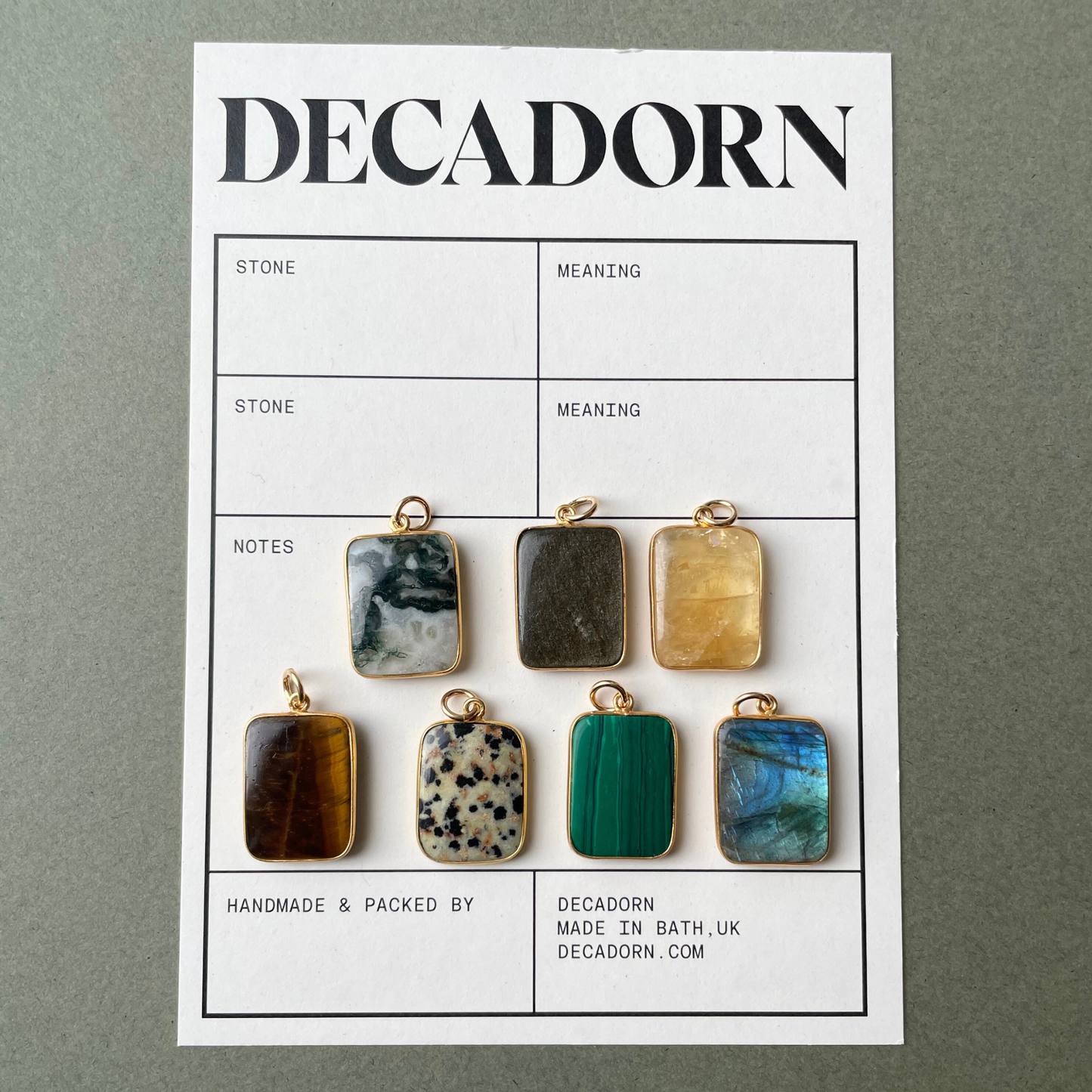 Additional Stone | Large Gem Slice (Gold Plated)