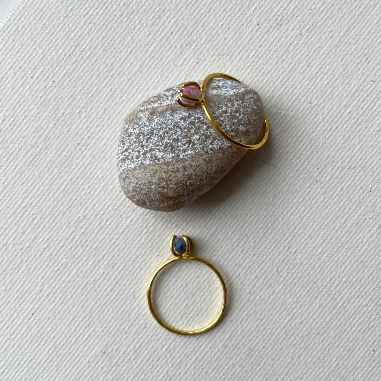 Imperfect Birthstone Ring | Raw Gemstone (Gold Plated)