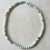 Amazonite Earthstone Strand Necklace (Silver)