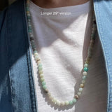 Amazonite Earthstone Strand Necklace (Silver)