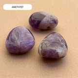 Pebble Stone Cord Necklace (Gold)