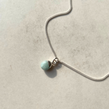 Choose Your Own | Tiny Tumbled Gemstone Necklace (Silver)