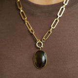 Statement Oval Dome Necklace