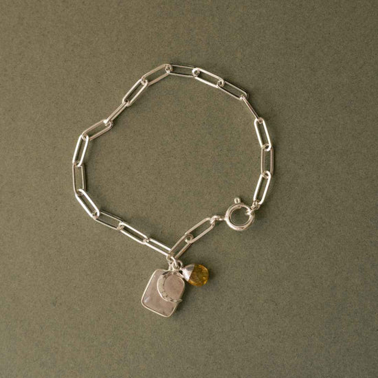 CREATE YOUR OWN | Gem Slice Triple Bracelet (Sterling Silver)