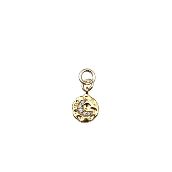Load image into Gallery viewer, April Birthstone | Quartz Charm Necklace (Gold Plated)
