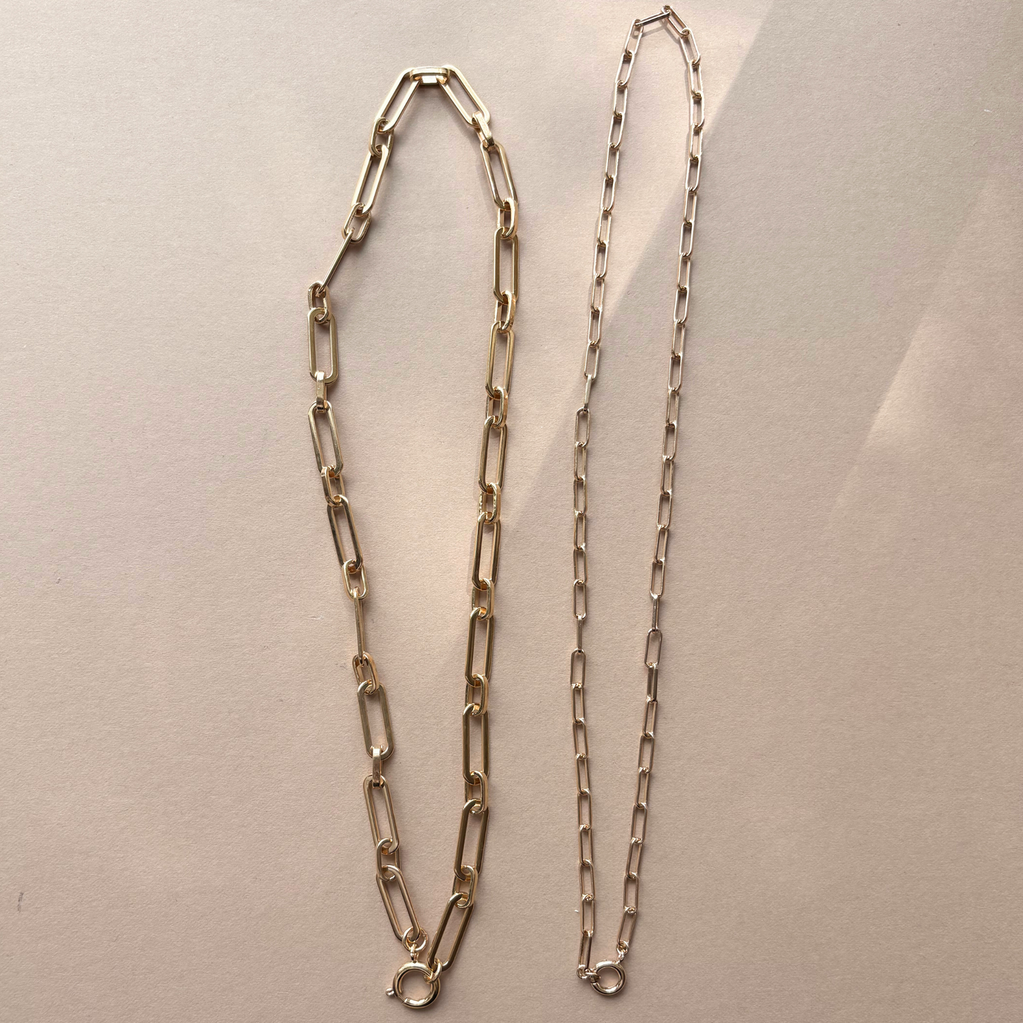 Freshwater Pearl Chunky Chain Necklace (Gold Plated)