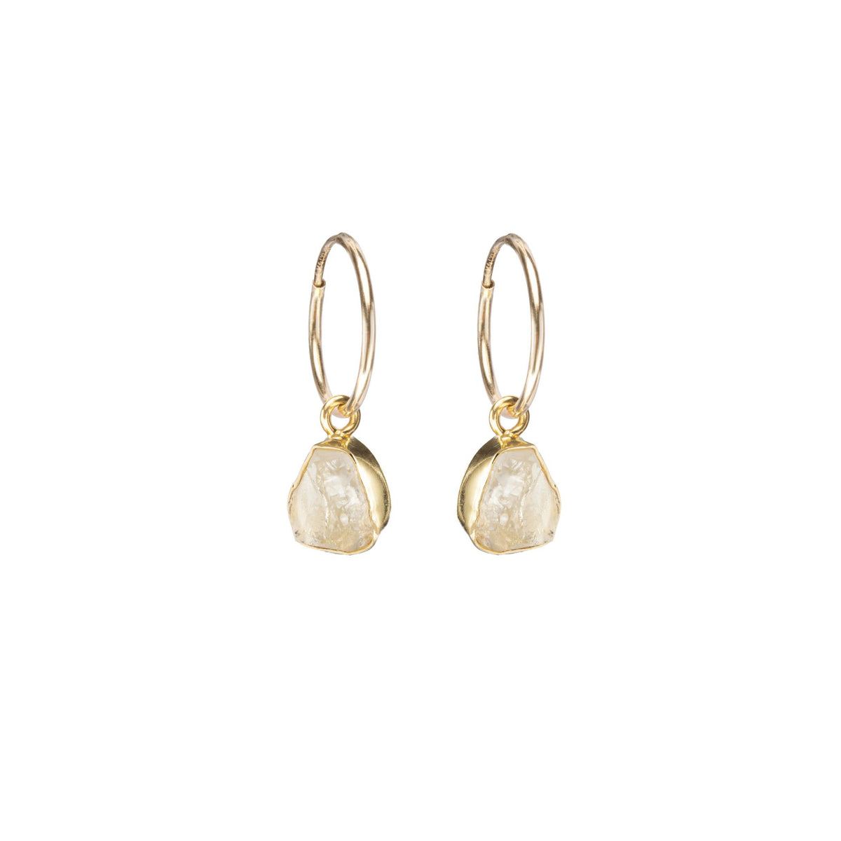 Citrine Carved Hoop Earrings Success