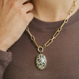 Statement Oval Dome Necklace