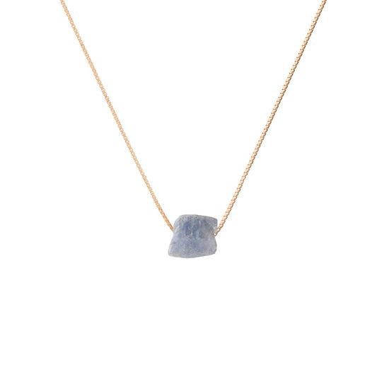 Raw Floating Necklace (Gold Plated)