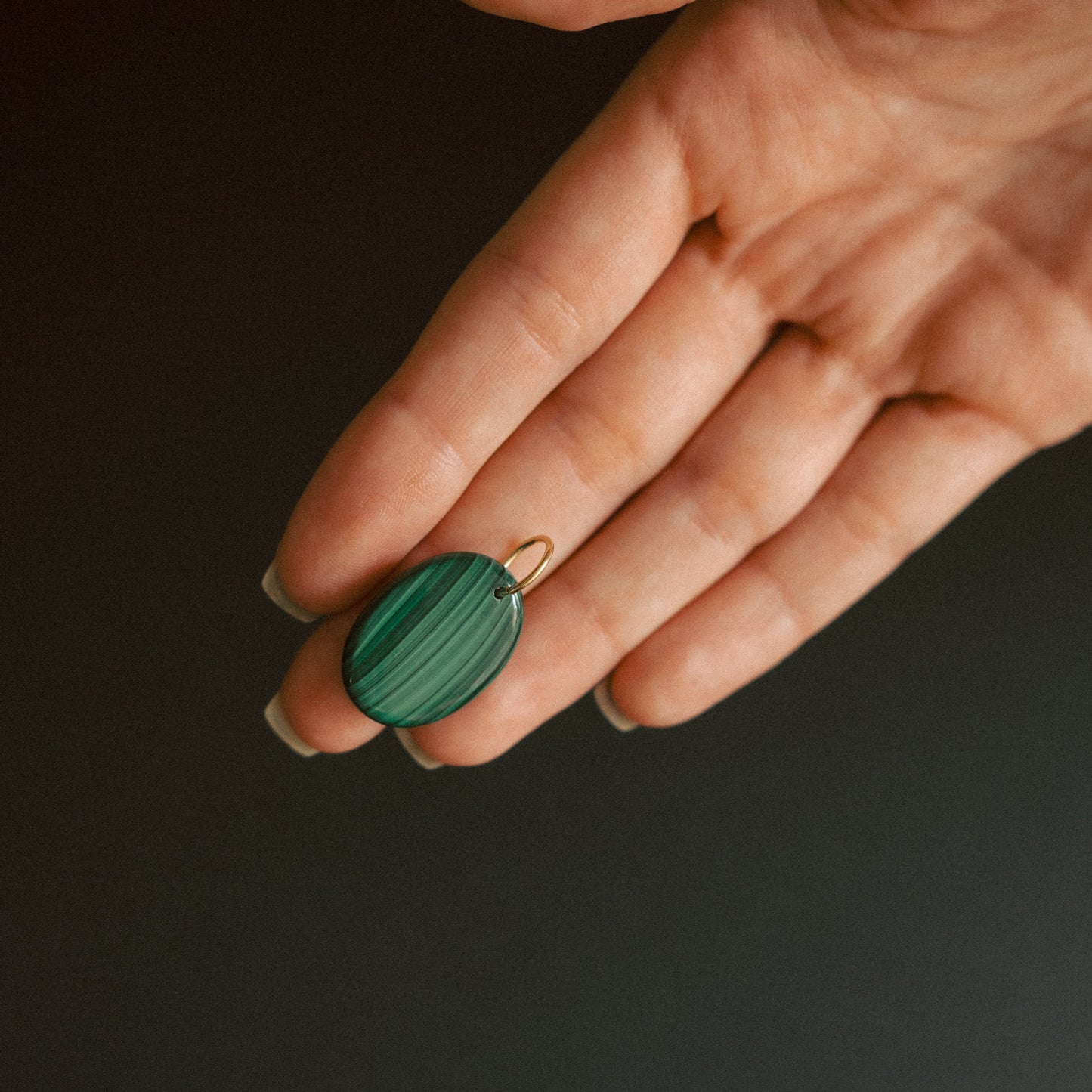 Palm Stones | Tiger Eye, Malachite & Rhutilated Quartz (Gold)