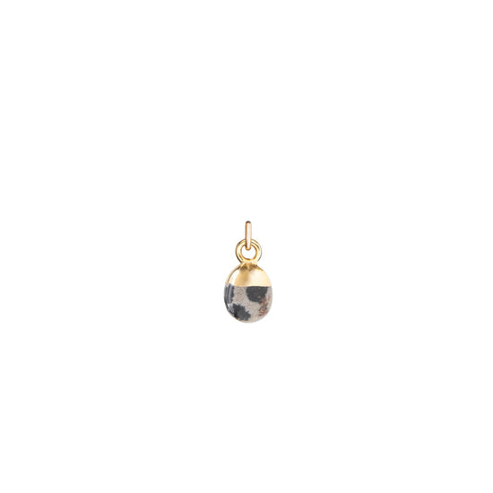 Bridesmaid | Tumbled Gemstone & Moon Necklace (Gold Plated)