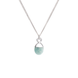 Choose Your Own | Tiny Tumbled Gemstone Necklace (Silver)