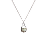 Choose Your Own | Tiny Tumbled Gemstone Necklace (Silver)