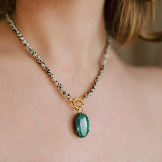 Palm Stones | Tiger Eye, Malachite & Rhutilated Quartz (Gold)