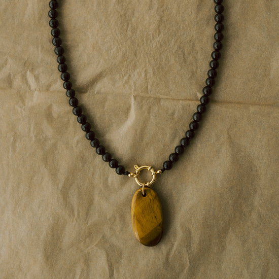 Palm Stones | Tiger Eye, Malachite & Rhutilated Quartz (Gold)