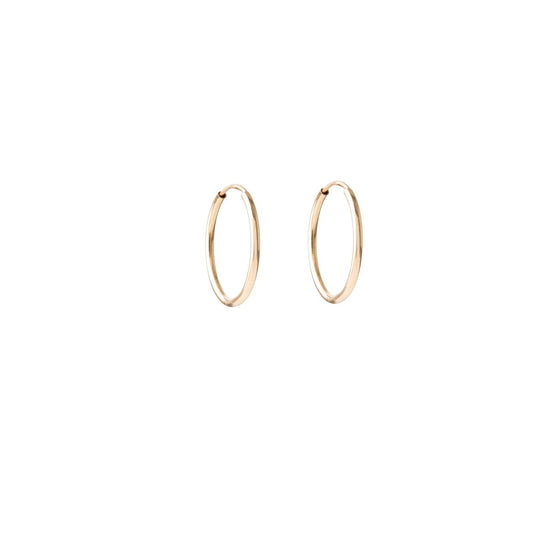 Endless Hoop Earrings (Gold Fill)