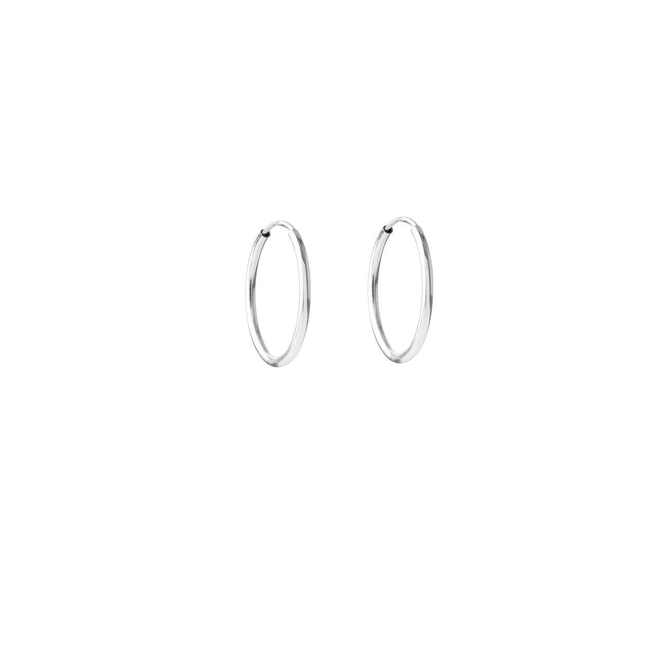 Endless Hoop Earrings (Sterling Silver)