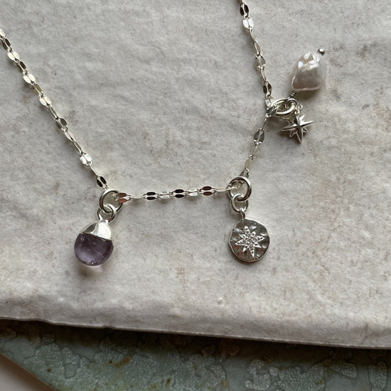 Create Your Own | Stones With Meaning Charm Necklace (Gold Plated or Silver)