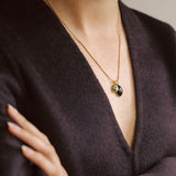 Stacked Duo Dome Necklace