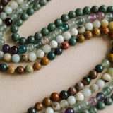 Amazonite Earthstone Strand Necklace (Silver)