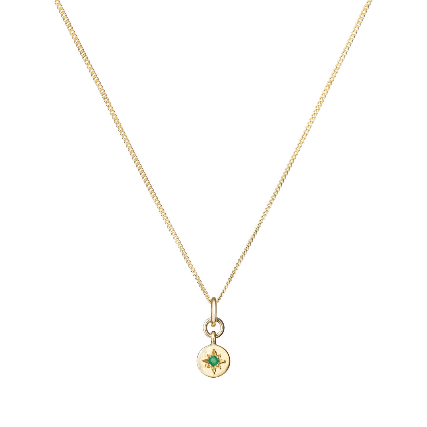 Choose Your Own Guiding Star Birthstone Necklace (Gold Plated)