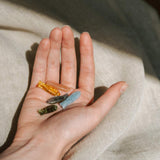 Fish Amulet Gemstone Pendant (Gold or Silver)
