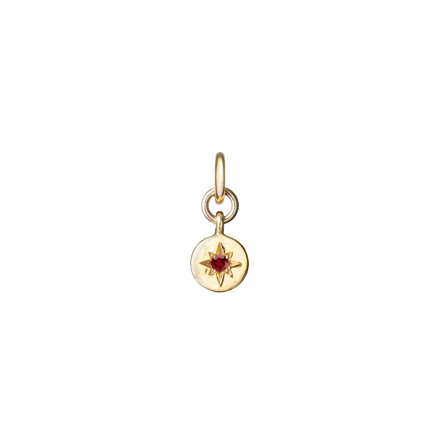 CHOOSE YOUR OWN | Guiding Star Birthstone Hoop Earrings (Gold Plated)