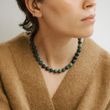 The Statement Balance Necklace - Green Agate