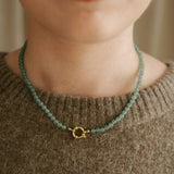 The Confidence Necklace - Green Aventurine (Gold)