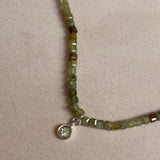 Green Garnet Strand Necklace | Health & Vitality (Silver)