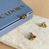 CHOOSE YOUR OWN | Guiding Star Birthstone Stud Earrings (Gold Plated)