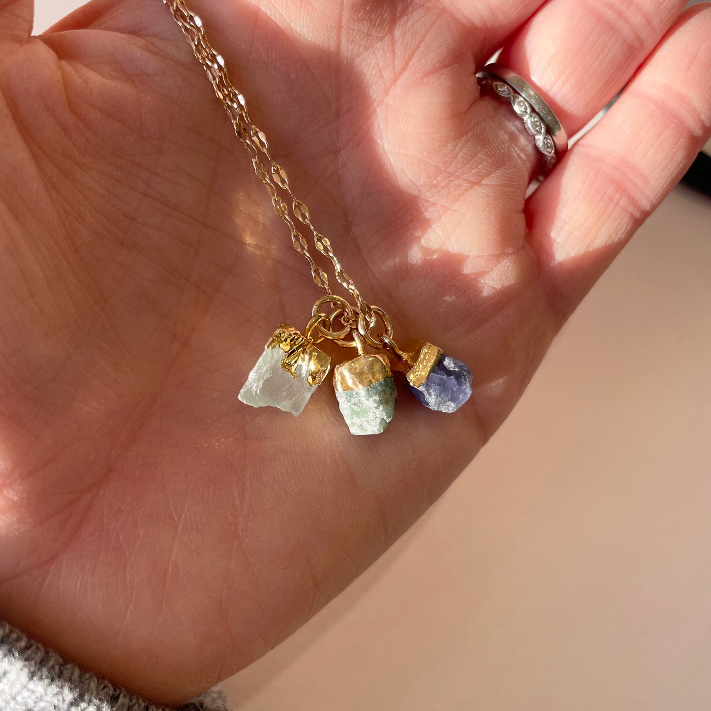 Imperfect Additional Birthstone | Raw (Gold Plated)